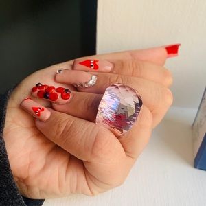 Swarovski Pink Panther Cable Ring 55